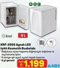 KİWİ KRF-2505 AYNALI LED IŞIKLI KOZMETİK BUZDOLABI